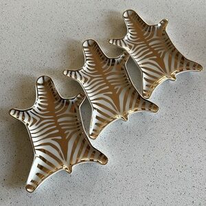 Jonathan Adler zebra-inspired plates, set of 3.